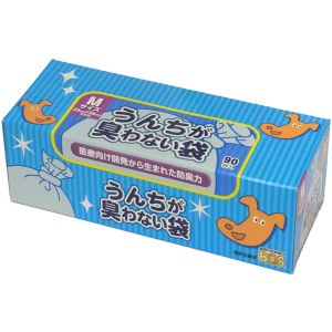 クリロン化成 KURILON クリロン化成 うんちが臭わない袋 BOS イヌ用 箱型 Mサイズ 90枚入