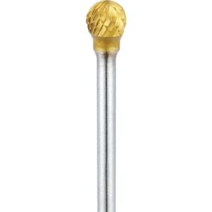 ナカニシ ナカニシ 21205 チタンコート超硬カッター 球 ロー付 刃径6.3mm 刃長5mm