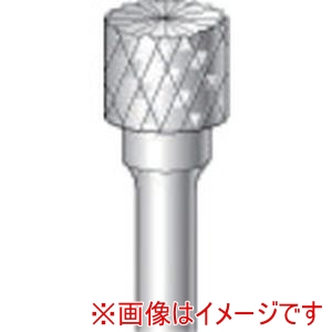 ナカニシ ナカニシ 21216 チタンコート超硬カッター 円筒型 ダブルカット エンドカット付 直径6.3×5×軸直径3