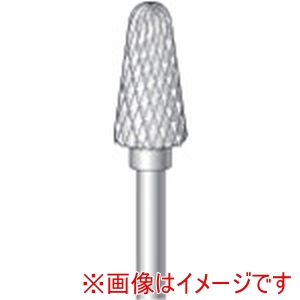ナカニシ ナカニシ 23415 超硬カッター テーパー先丸型 ダブルカット 直径6×12×軸直径2.34