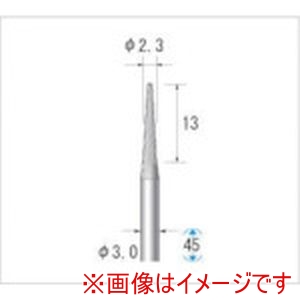 ナカニシ ナカニシ 24450 超硬カッター テーパー型 シングルカット 直径2.3×13×軸直径3