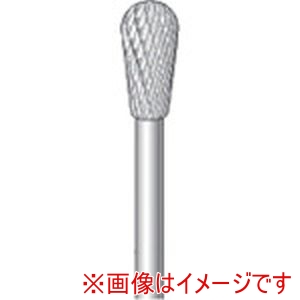 ナカニシ ナカニシ 24572 超硬カッター 逆テーパー先丸型 ダブルカット 直径6×12×軸直径3