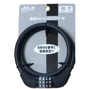 ジェイアンドシー J&C ジェイアンドシー J&C 小型可変ダイヤルワイヤー錠 ブラック JC-059W BK