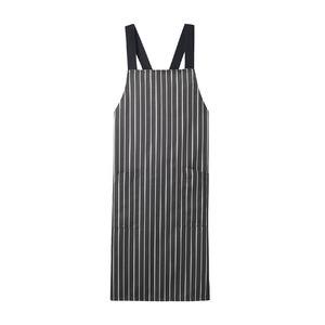 住商モンブラン 住商モンブラン 5-851 エプロン 兼用 チャコールストライプ 黒 フリー 男女兼用