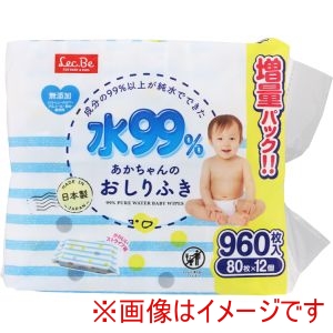 レック レック 456774 E00873 水99おしりふき 80枚×12パック