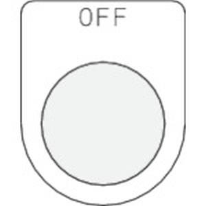 アイマーク IM IM P25-6 押ボタン/セレクトスイッチ メガネ銘板 OFF 黒 φ25.5 アイマーク