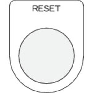 アイマーク IM IM P30-37 押ボタン/セレクトスイッチ メガネ銘板 RESET 黒 φ30.5 アイマーク