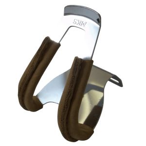 三ヶ島製作所 MKS MKS ハーフクリップ 皮付き ブラウン HALF CLIP w/leather ミカシマ 三ヶ島