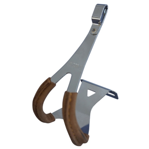 三ヶ島製作所 MKS MKS 皮付きトークリップ スチール ディープ TOE CLIP STEEL DEEP M ミカシマ 三ヶ島