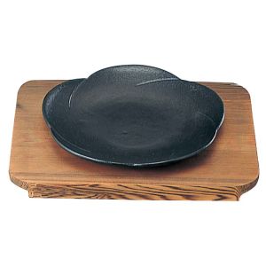 三和精機製作所 三和精機製作所 S 和風ステーキ皿 焼杉 梅 大