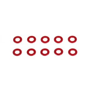 クリエーションモデル クリエーションモデル CM-A005-05 アルミスペーサー3x6x0.5mm レッド/10個