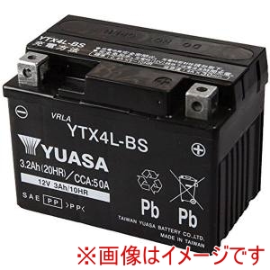 台湾ユアサ 台湾ユアサ YTX4L-BS シールド型 バイク用バッテリー 液入充電済 メーカー直送 代引不可 北海道沖縄離島不可