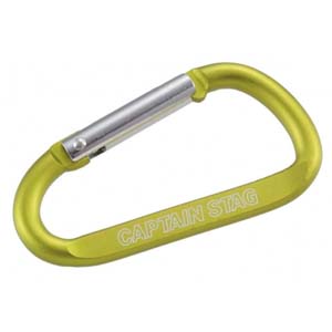 キャプテンスタッグ CAPTAIN STAG キャプテンスタッグ アルミアクセサリー Dカラビナ L グリーン UM1847