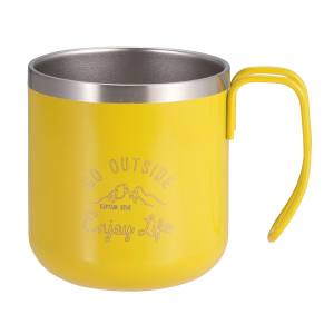 キャプテンスタッグ CAPTAIN STAG キャプテンスタッグ モンテ ダブルステンレスマグカップ 300 イエロー UE-3585