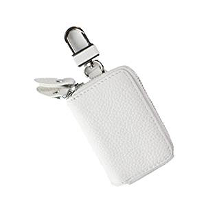 オーサム AWESOME スマートキーケース ダブルファスナータイプ ホワイト ASK-W003