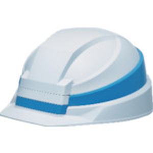 DICプラスチック DIC IZANO2 折りたたみヘルメット ホワイト/ブルーライン KP