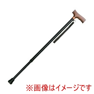 インターリンクス インターリンクス 218421 0401-BS2812 アルミ軽量伸縮ステッキ ベーシック22mmタイプ ブラック