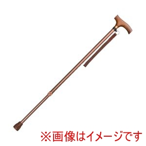 インターリンクス インターリンクス 218447 0401-SS8811 アルミ軽量伸縮ステッキ スリム19mmタイプ ライトブラウン