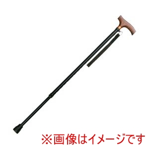 インターリンクス インターリンクス 218448 0401-SS8812 アルミ軽量伸縮ステッキ スリム19mmタイプ ブラック