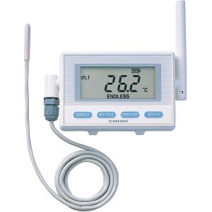 チノー CHINO チノー MD8001-100 監視機能付き無線ロガー 送信器 サーミスタ外付けモデル リード1M