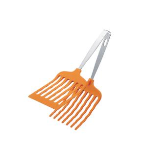 田辺金具 田辺金具 抗菌 耐熱 マルチグリルトング 大 オレンジ