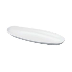 若泉漆器 若泉漆器 ニューホワイト 小判長手盛鉢 32cm