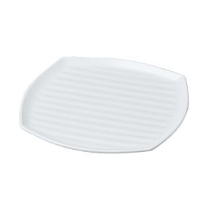 若泉漆器 若泉漆器 ニューホワイト くつわ型プレート 32cm