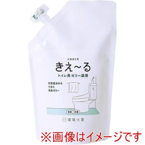 環境大善 環境大善 きえーる Dシリーズトイレ用 ゼリータイプ 無香 詰替 480g D-KTJ-480T