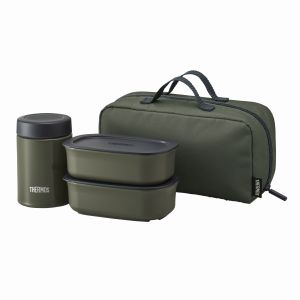 サーモス THERMOS サーモス 真空断熱スープランチセット 800ml カーキ JEA-801 THERMOS