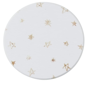 エヌエレファント エヌエレファント 珪藻土プリントコースター ゴールドスター スモール