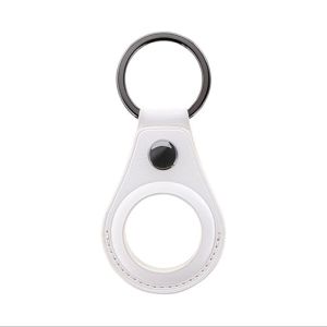 MSソリューションズ LEPLUS MSソリューションズ AirTag PUレザーキーホルダー shirushi しるし ホワイト LP-KHDS01WH