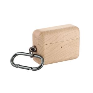 MSソリューションズ LEPLUS MSソリューションズ AirPods Pro ナチュラルウッドケース カラビナ付属 メイプルウッド LP-APP2WOMP