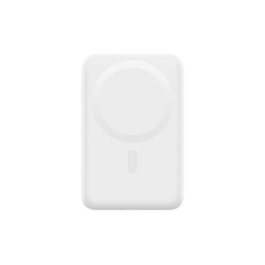 ラソス Lazos Lazos L-MBMG10-WH モバイルバッテリー マグネット式ワイヤレス充電対応 10000mAh ホワイト