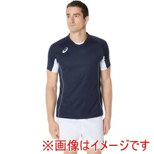 アシックス asics アシックス 2053A218 ゲームプラシャツ 半袖 ミッドナイト XL
