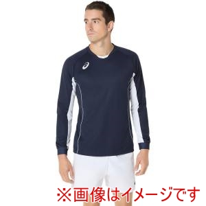 アシックス asics アシックス 2053A215 ゲームプラシャツ 長袖 ミッドナイト XL