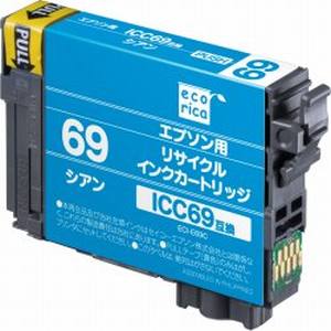 エコリカ ecorica エコリカ ECI-E69C リサイクルインク シアン ecorica