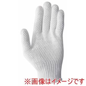 カヴァーワーク COVER WORK カヴァーワーク FT-3104-1P やわらか軍手スベリ止め付 1双組 白×白 Mサイズ