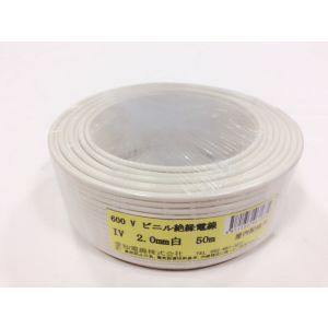 愛知電線 AEW 愛知電線 IV2.0M-W50 IVケーブル 2.0mm 50m 白