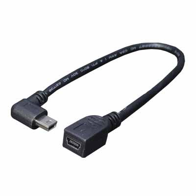  変換名人 変換名人 USBM-CA20LL miniUSB左L型延長ケーブル