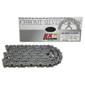 江沼チェーン 江沼チェーン 420SR-X(CR/NP) チェーン 420SRX シルバー 110L SKJ EKチェーン