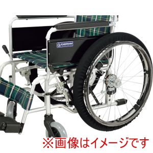 介援隊 介援隊 378781 CX-07017 介援隊 車イスのタイヤカバー 2本1組 ブラック