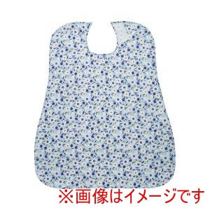 介援隊 介援隊 393624 CX-01002 介援隊 食事用エプロン 花柄ブルー