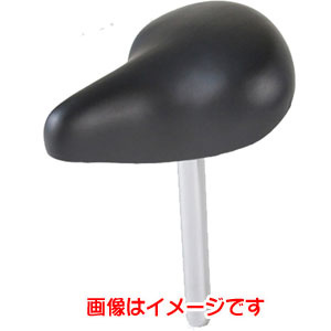 丸八工機 MARUHACHI 丸八工機 自転車サドル ふわふわ サドル ポスト付 φ28.6 グレー GR3605P-28.6 GR