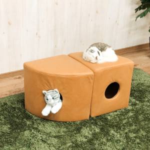 後藤家具物産 後藤家具物産 ねこちゃんのトンネル秘密基地 ハイタイプ PSO-1358-OR メーカー直送 代引不可 北海道沖縄離島不可