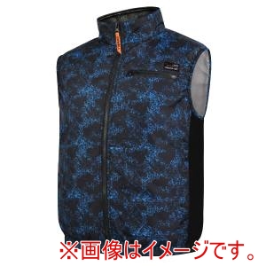 COVELL COVELL P002-4-3L ベスト単品 ポリエステル製 紺迷彩 3L メーカー直送 代引不可 北海道沖縄離島不可