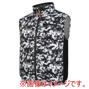 COVELL COVELL P002-6-4L ベスト単品 ポリエステル製 白黒迷彩 4L メーカー直送 代引不可 北海道沖縄離島不可