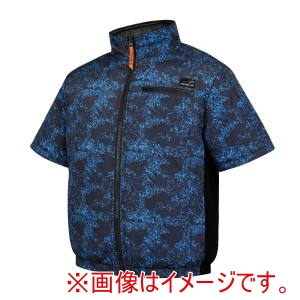 COVELL COVELL DXP002-4-3L 半袖タイプ単品 ポリエステル製 紺迷彩 3L メーカー直送 代引不可 北海道沖縄離島不可