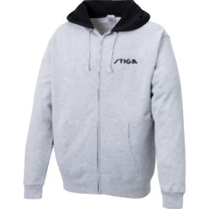 スティガ STIGA スティガ 卓球アパレル STIGA ジップパーカー JP グレー×ブラック M 1857191205