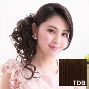 プリシラ プリシラ シュシュ ルーズスウィート カール 耐熱 ダークブラウン VS-39-TDB