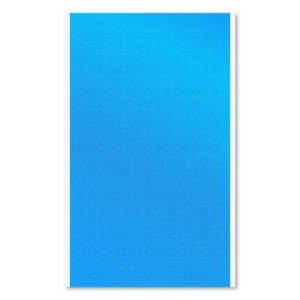 ハイキューパーツ ハイキューパーツ 円形メタリックシールM 3.0～4.6mm ブルー 1枚入 CMS-M-BLU
